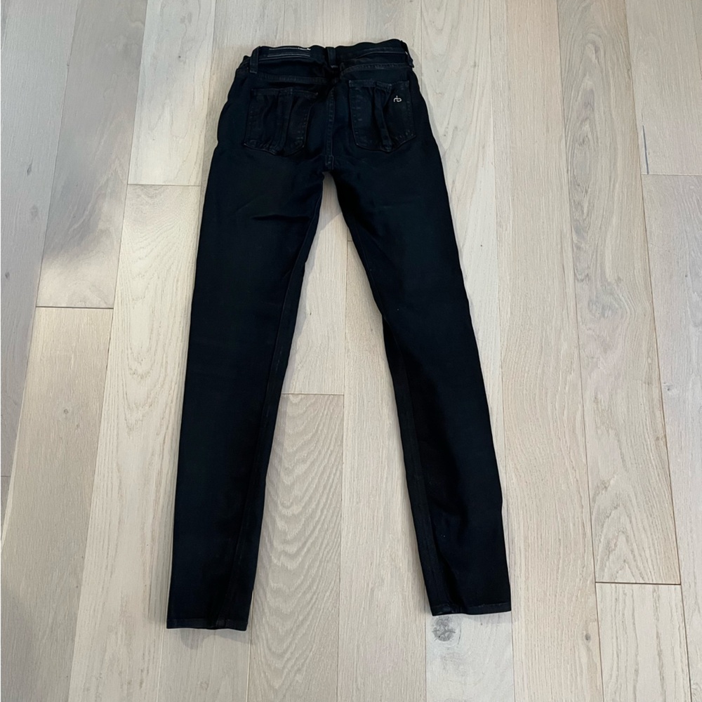 Rag & Bone black high rise skinny jeans 25 - Picture 2 of 6